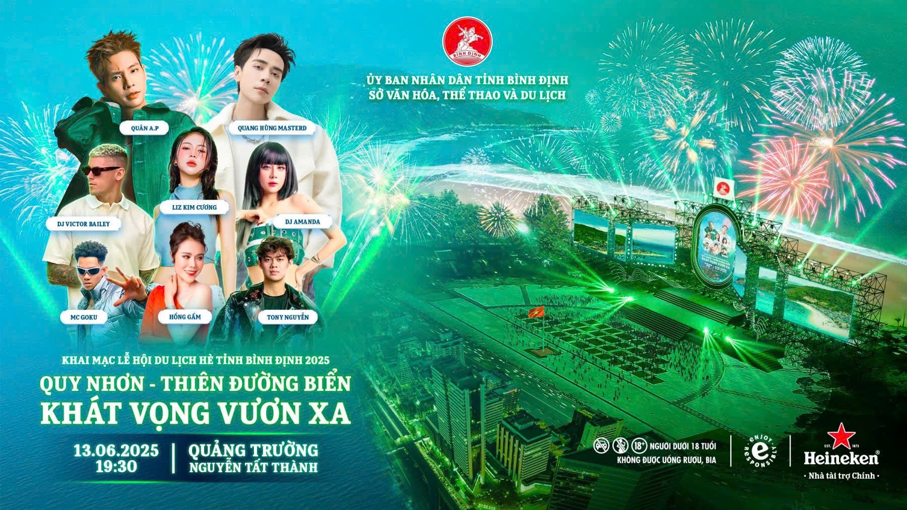 B&ugrave;ng nổ sắc m&agrave;u biển cả tại lễ khai mạc Lễ hội Du lịch h&egrave; B&igrave;nh Định 2025- Ảnh 1.