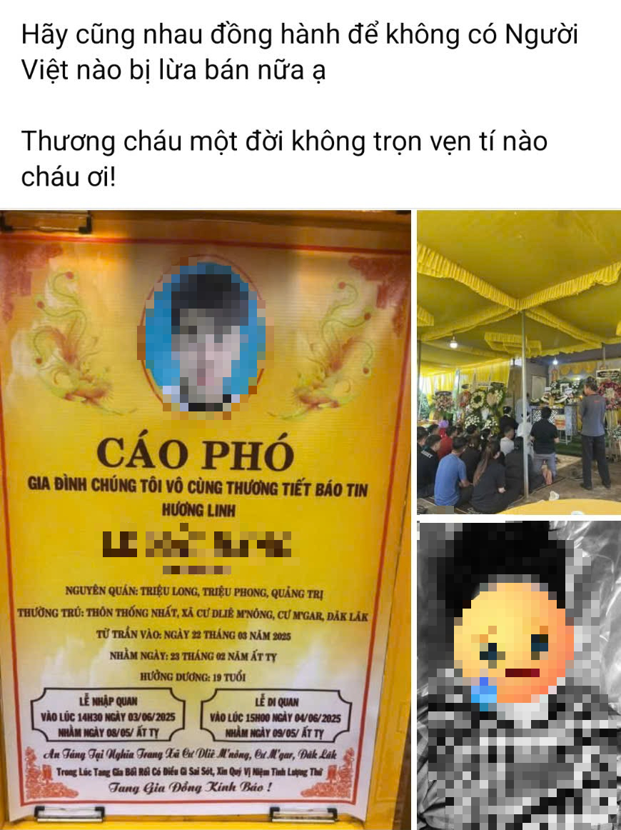 Qua Campuchia l&agrave;m "việc nhẹ, lương cao", thanh ni&ecirc;n tử vong 2 th&aacute;ng mới đưa được thi thể về- Ảnh 1.