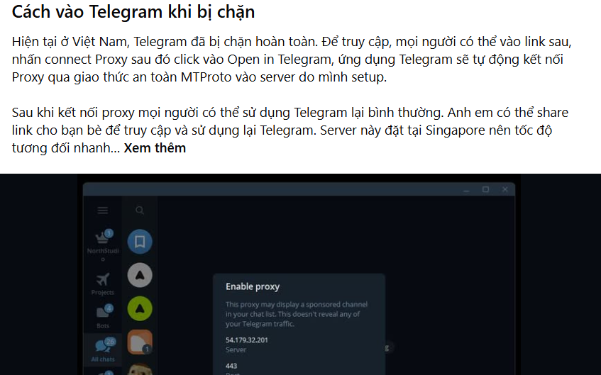 Người bày cách "vượt tường lửa" để dùng Telegram có thể bị xử lý hình sự