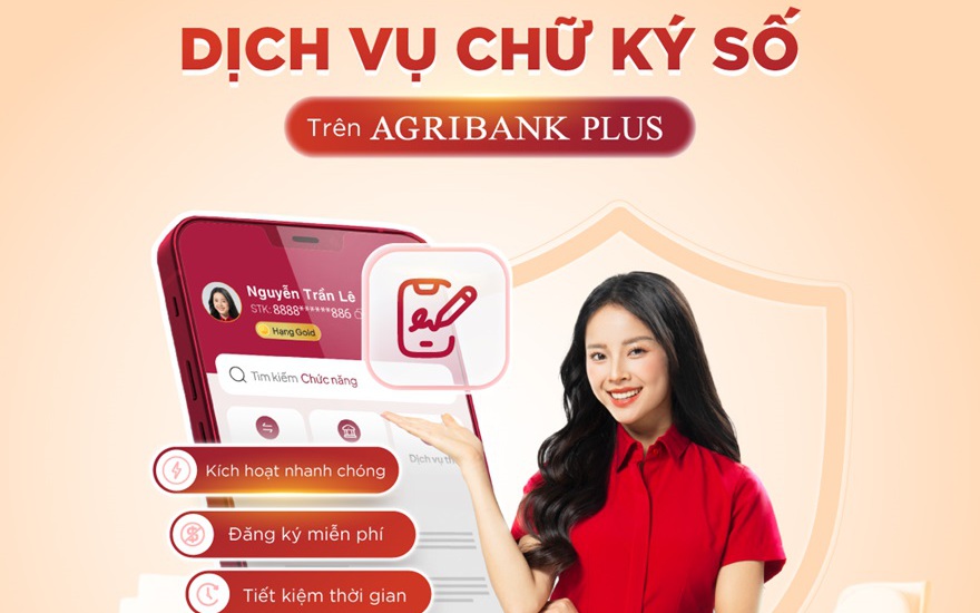Hướng dẫn dịch vụ chữ ký số trên Agribank Plus