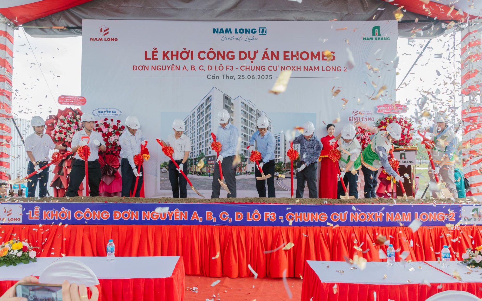 Nam Long khởi công 671 căn nhà ở xã hội EhomeS tại Cần Thơ