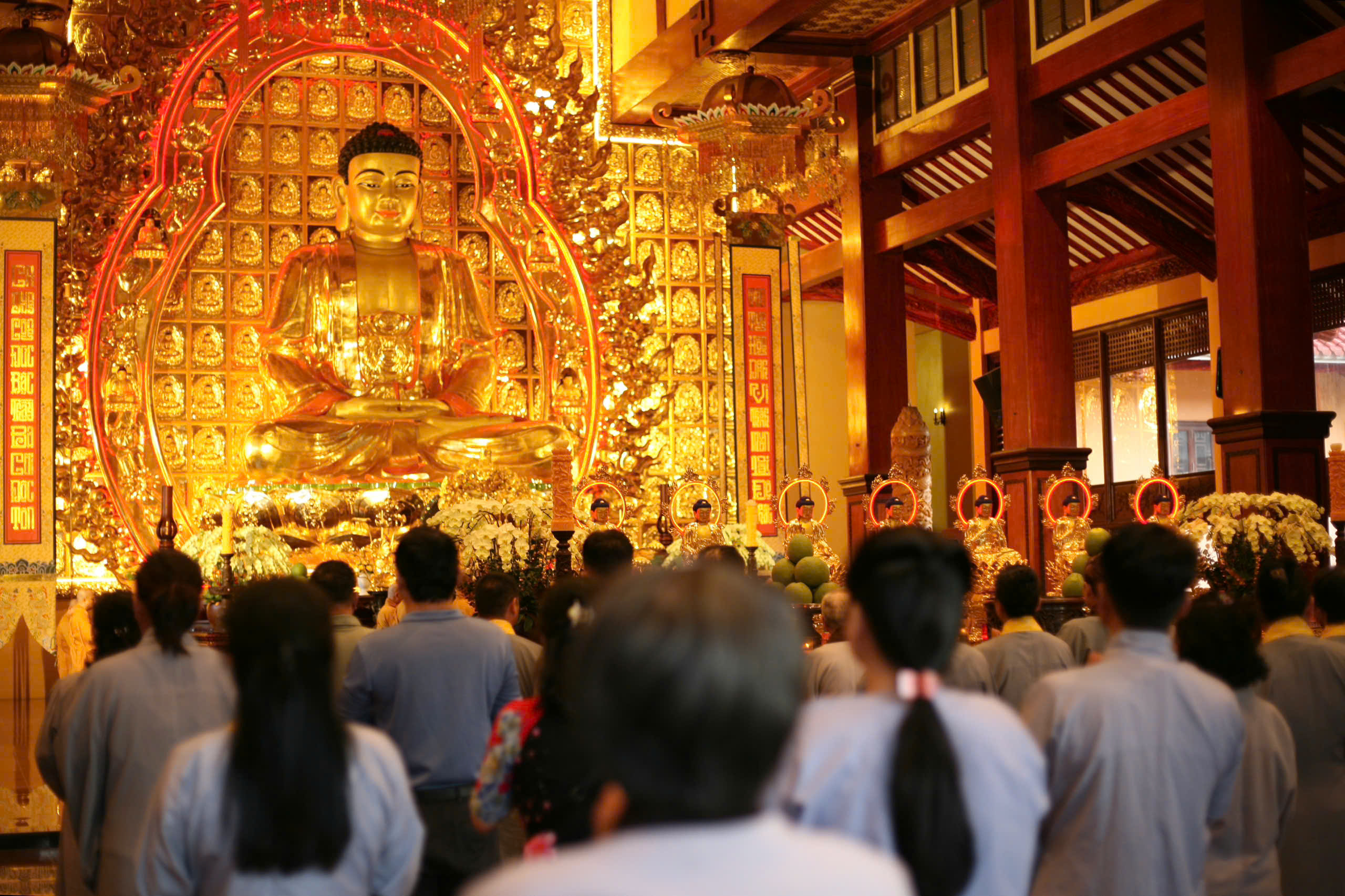 Ba hồi chu&ocirc;ng, trống B&aacute;t Nh&atilde; ng&acirc;n vang, nguyện cầu quốc th&aacute;i d&acirc;n an - Ảnh 18.