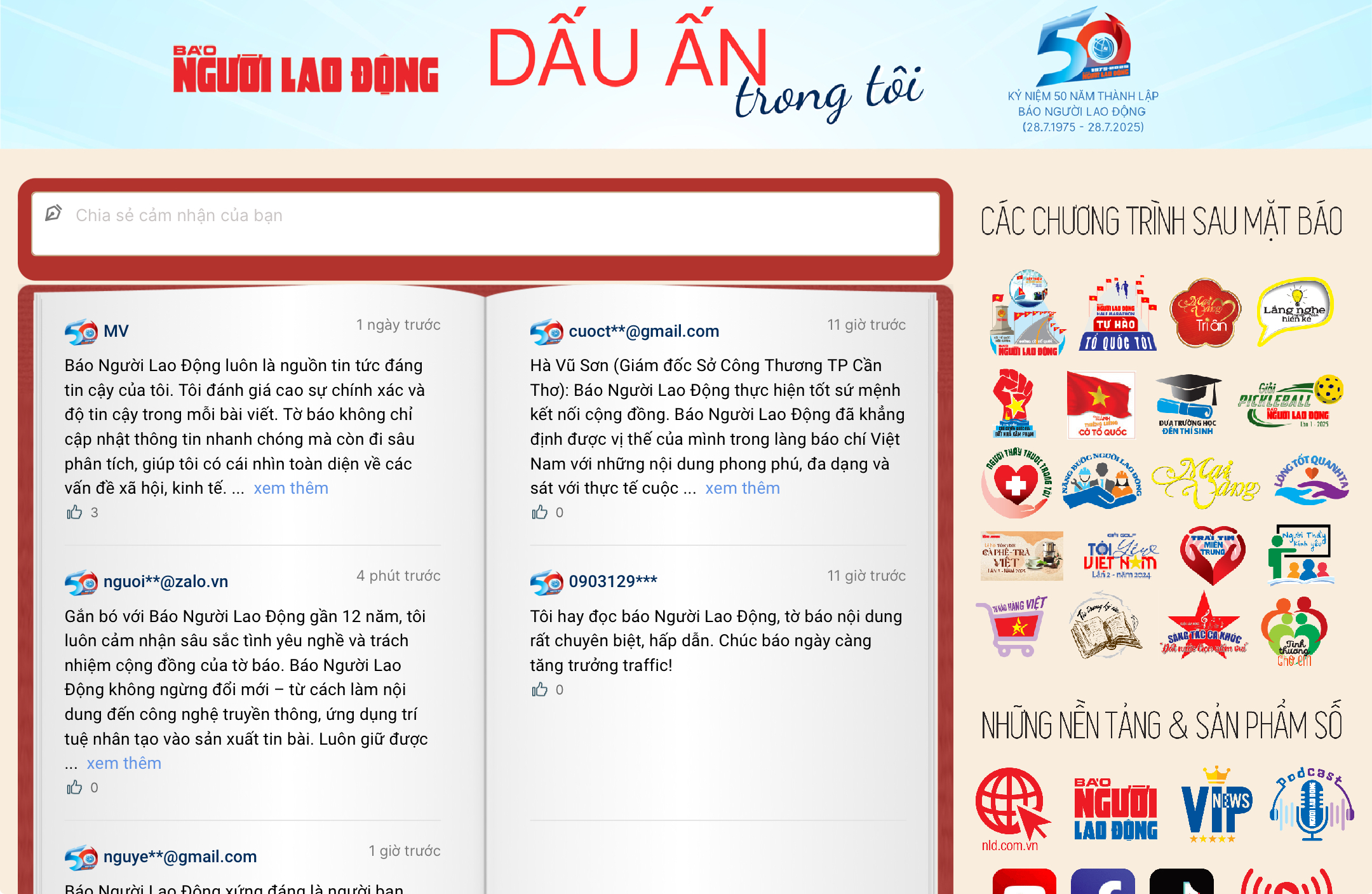 Mời bạn đọc trải lòng "Dấu ấn Báo Người Lao Động trong tôi"- Ảnh 1.