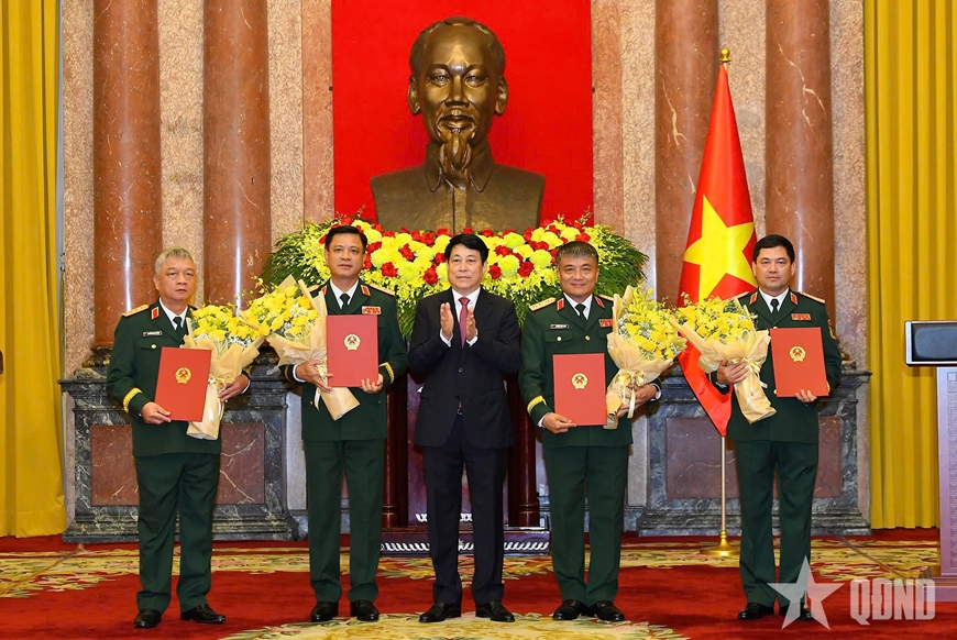 Chủ nhiệm Tổng cục Ch&iacute;nh trị QĐND Việt Nam Trịnh Văn Quyết được thăng qu&acirc;n h&agrave;m Đại tướng- Ảnh 2.