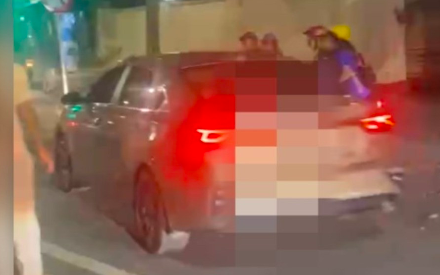 Xác minh clip ô tô va chạm với nhiều phương tiện rồi rú ga bỏ chạy