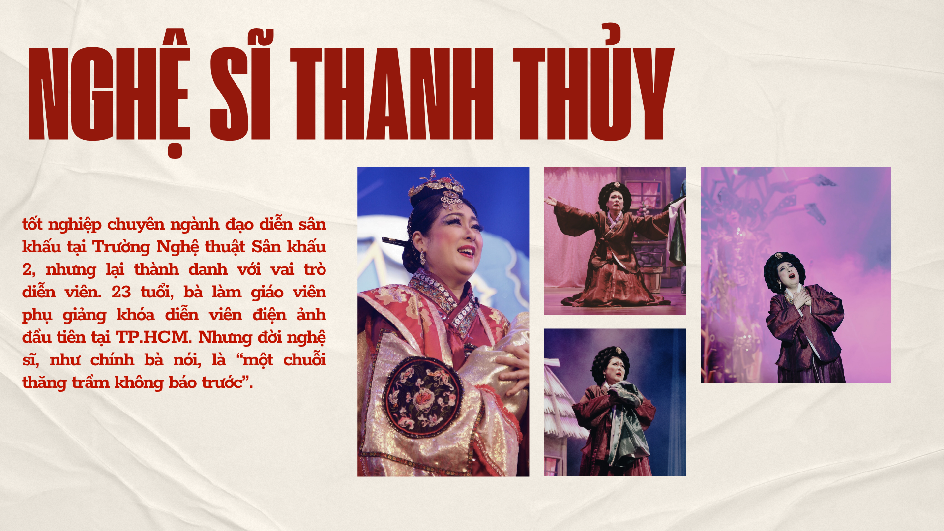 Nghệ sĩ Thanh Thủy: Người giữ lửa thầm lặng của sân khấu kịch - Ảnh 4.