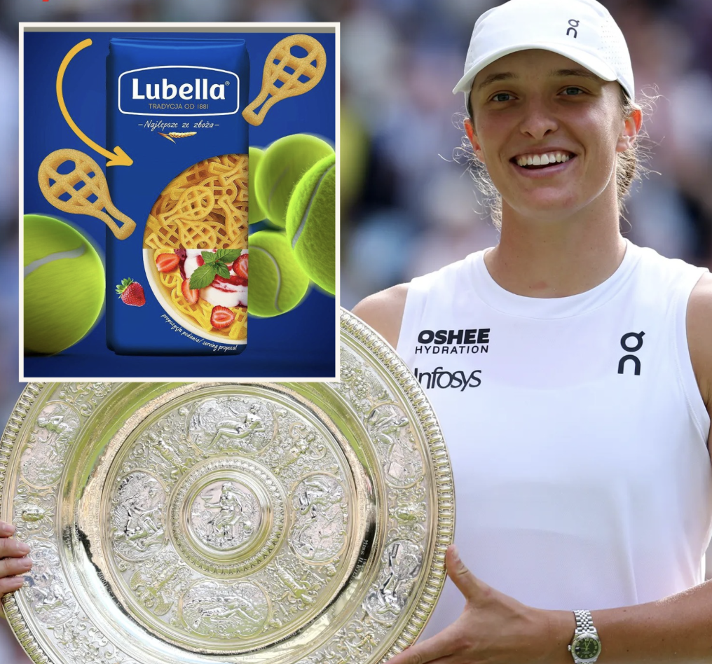 Nhà vô địch Wimbledon nữ, được vinh danh bằng… mỳ ống hình cây vợt - Ảnh 2.