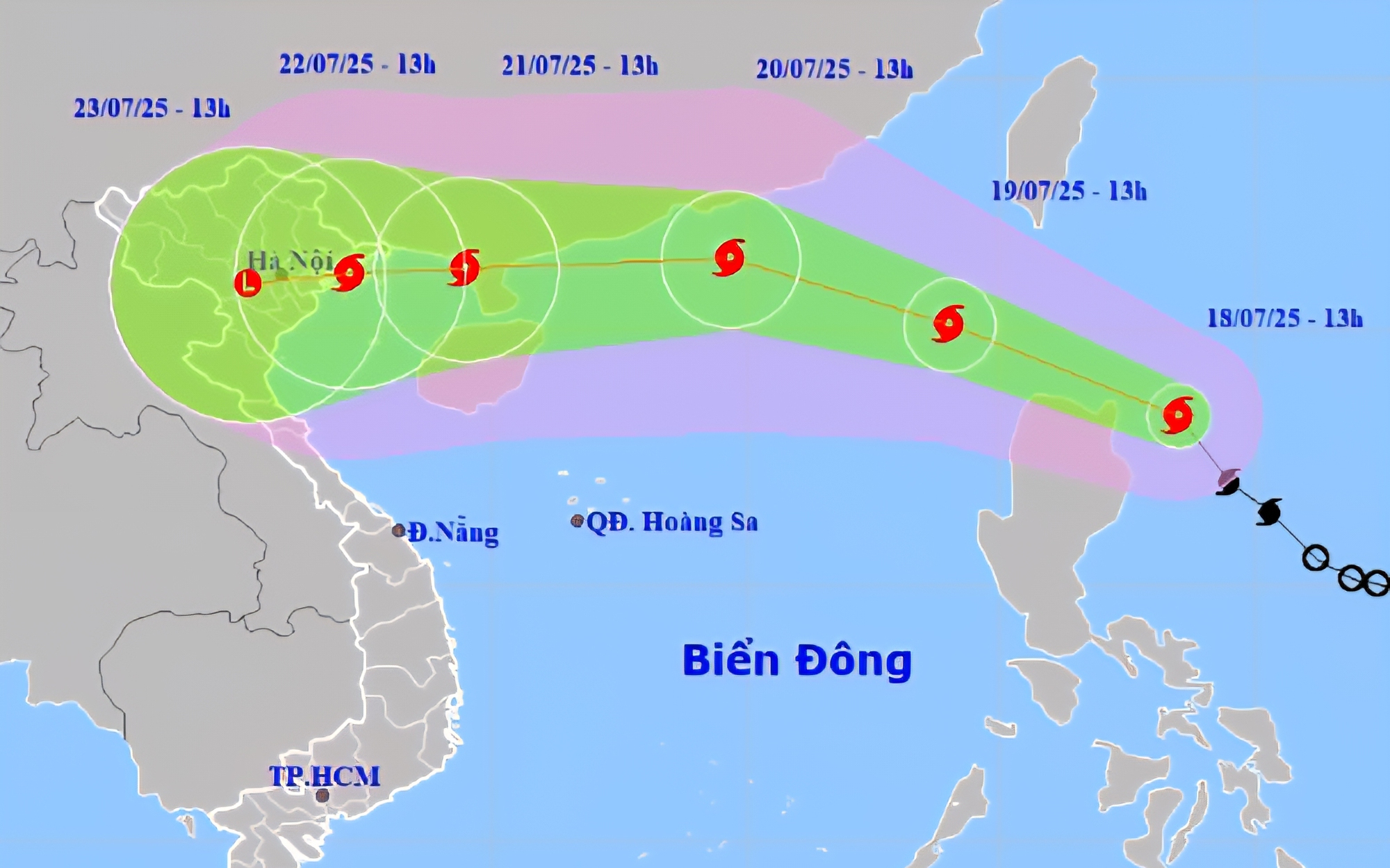 Bão Wipha có đường đi, hình dáng của Yagi