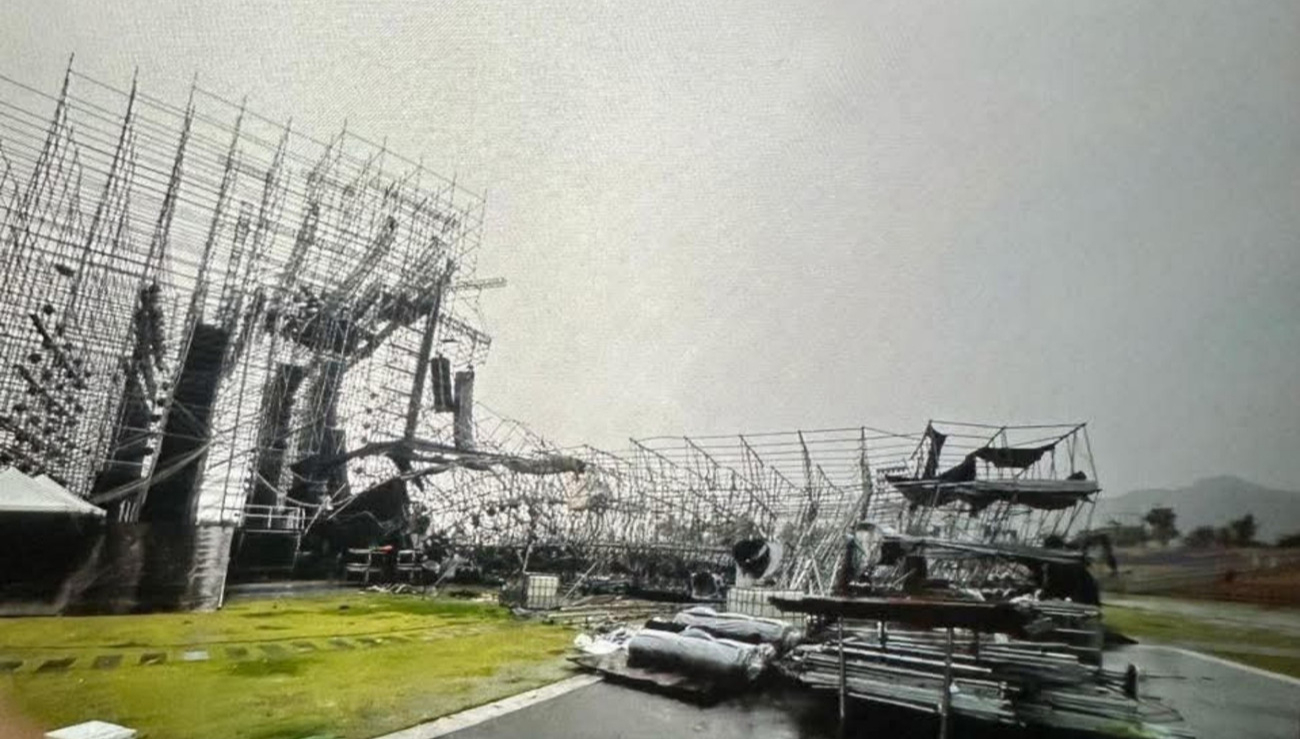 Sập sân khấu nhạc hội Superfest 2025 tại Quảng Ninh- Ảnh 2.