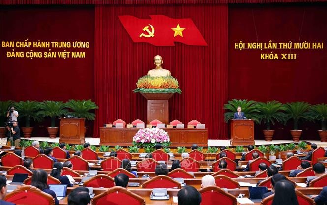 To&agrave;n văn b&agrave;i ph&aacute;t biểu bế mạc Hội nghị Trung ương 12 của Tổng B&iacute; thư T&ocirc; L&acirc;m- Ảnh 1.