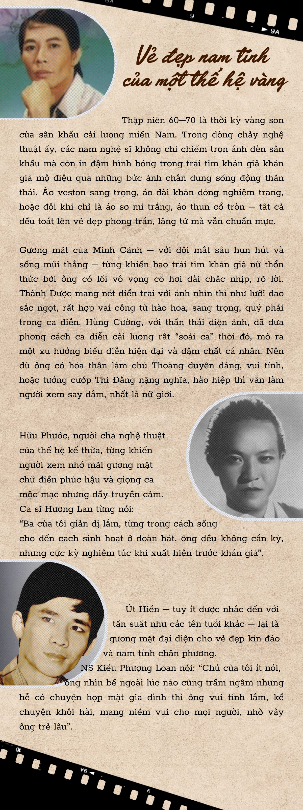Chân dung nam tính nghệ sĩ cải lương thập niên 60-70: Những anh kép tài hoa - Ảnh 1.