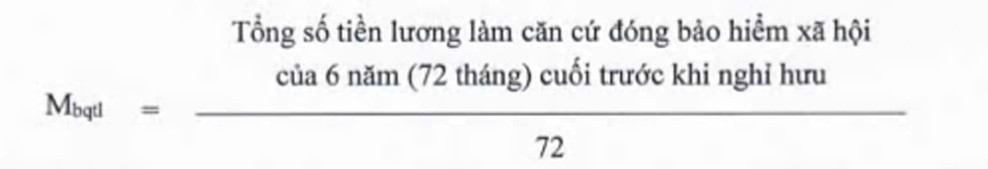 Chi tiết c&ocirc;ng thức t&iacute;nh b&igrave;nh qu&acirc;n mức lương đ&oacute;ng BHXH để t&iacute;nh lương hưu theo quy định mới - Ảnh 3.