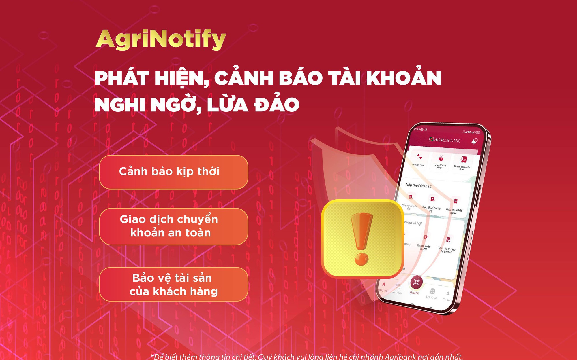 Agribank tăng cường biện pháp bảo vệ tài khoản khách hàng
