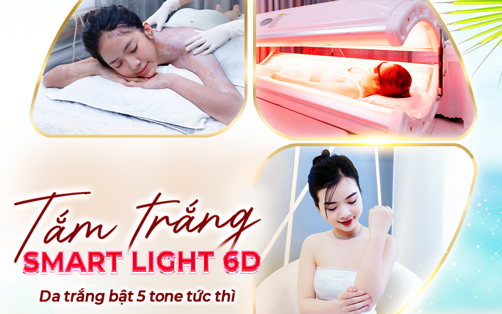 Giải mã cơn sốt tắm trắng Smart Light 6D khiến chị em đổ xô “săn lịch” tại Little Garden Spa