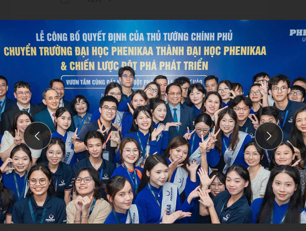Trường ĐH Phenikaa ch&iacute;nh thức th&agrave;nh ĐH Phenikaa - Ảnh 1.