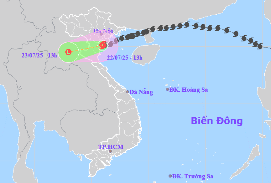 Bão số 3 Wipha giật cấp 10 đang ở đất liền Ninh Bình – Thanh Hóa, gây mưa to đến rất to - Ảnh 1.