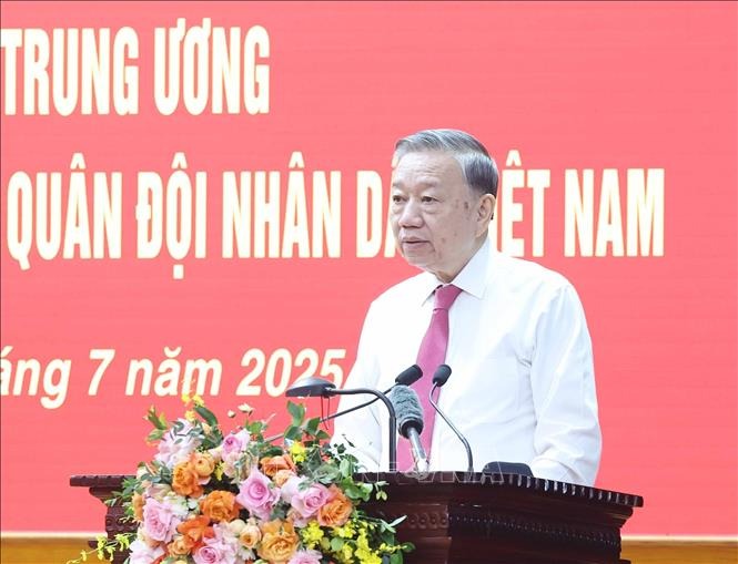 Tổng Bí thư Tô Lâm làm việc với Tổng cục Chính trị Quân đội nhân dân Việt Nam- Ảnh 3.