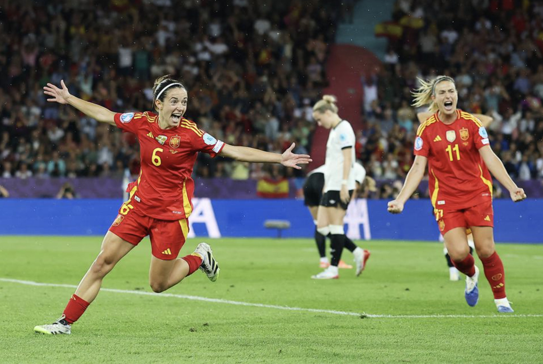 EURO 2025: T&acirc;y Ban Nha hạ Đức ở hiệp phụ, lần đầu v&agrave;o chung kết - Ảnh 4.