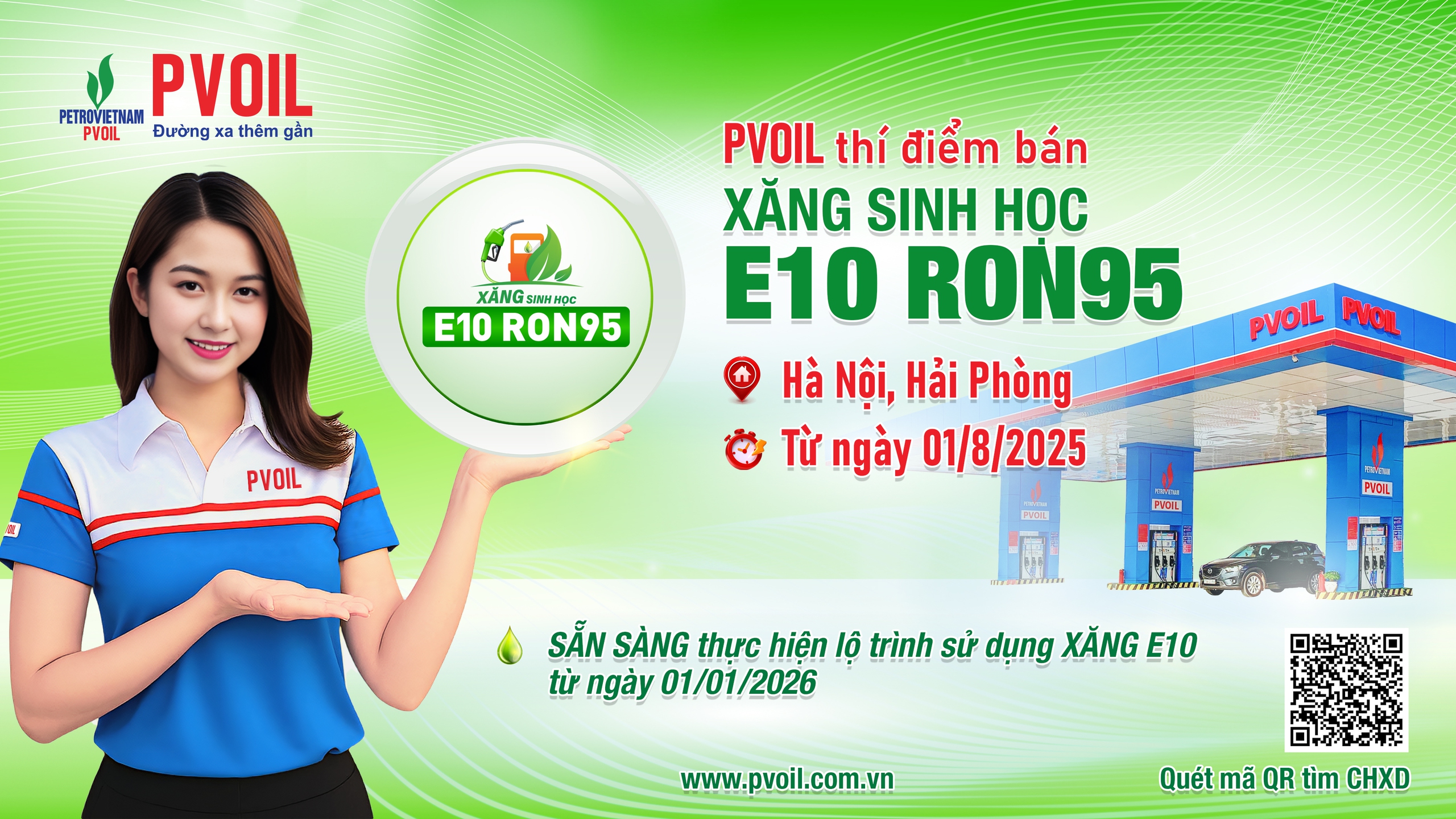 PVOIL thí điểm bán xăng sinh học E10 RON95- Ảnh 1.