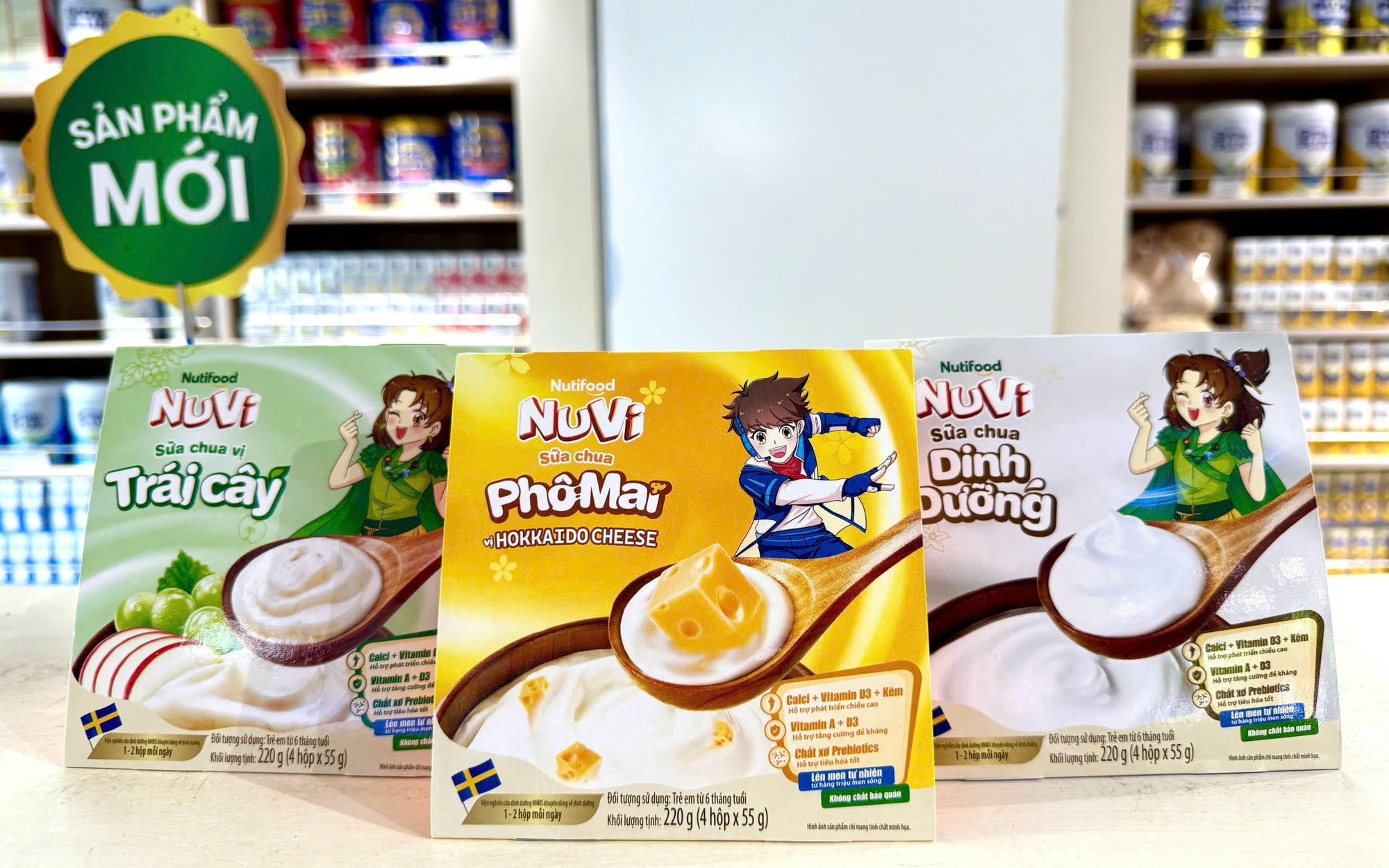 NuVi Sữa Chua Tiệt Trùng Phô Mai Vị Hokkaido Cheese – Món Quà Dinh Dưỡng Tiện Lợi Cho Bé Mỗi Ngày