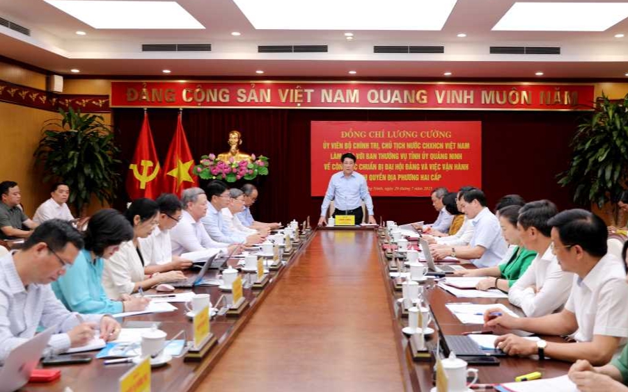 Chủ tịch nước: Quảng Ninh cần kịp thời tháo gỡ khó khăn, vướng mắc khi vận hành bộ máy mới
