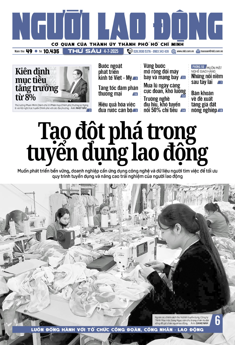 Báo Người Lao Động 4-7: Băn khoăn về đề xuất tăng giá đất nông nghiệp- Ảnh 1.