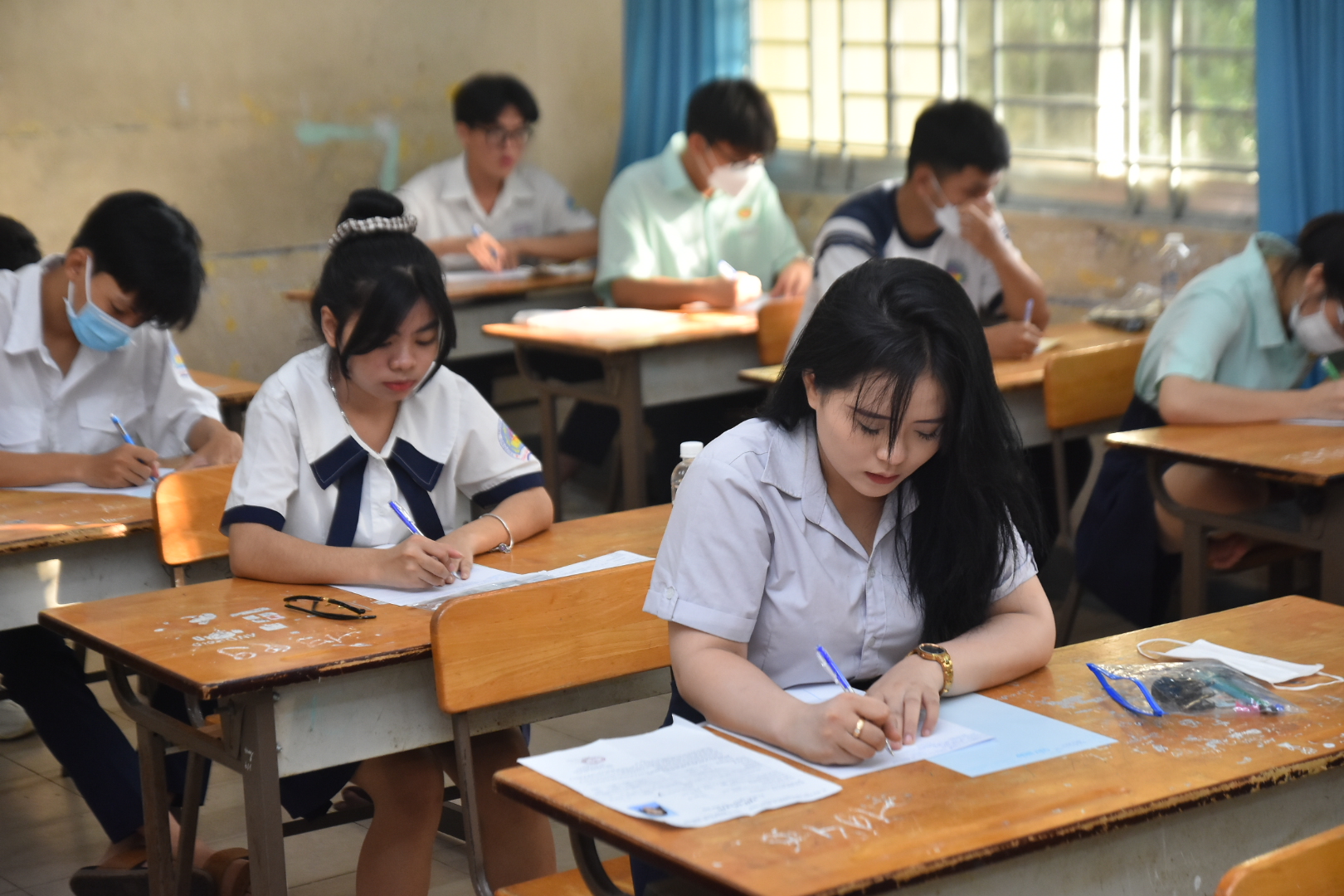 TP HCM: Trường học chuẩn bị c&aacute;c điều kiện đảm bảo tổ chức th&iacute; điểm thi THPT tr&ecirc;n m&aacute;y t&iacute;nh  - Ảnh 1.