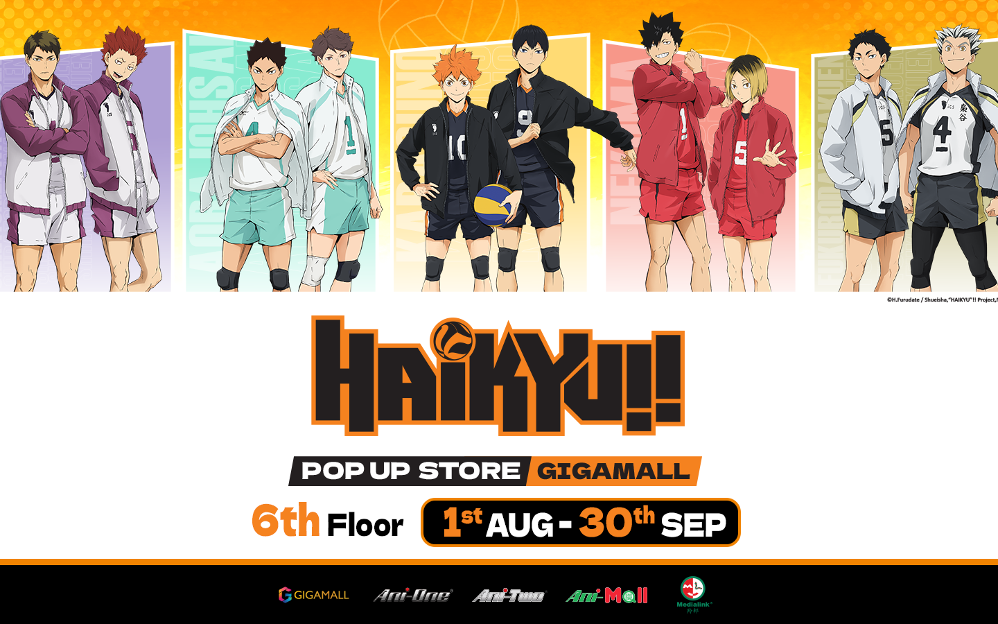 Haikyu!! "đổ bộ" TTTM Gigamall: Lần đầu có Pop - Up Store chính thức tại Việt Nam!
