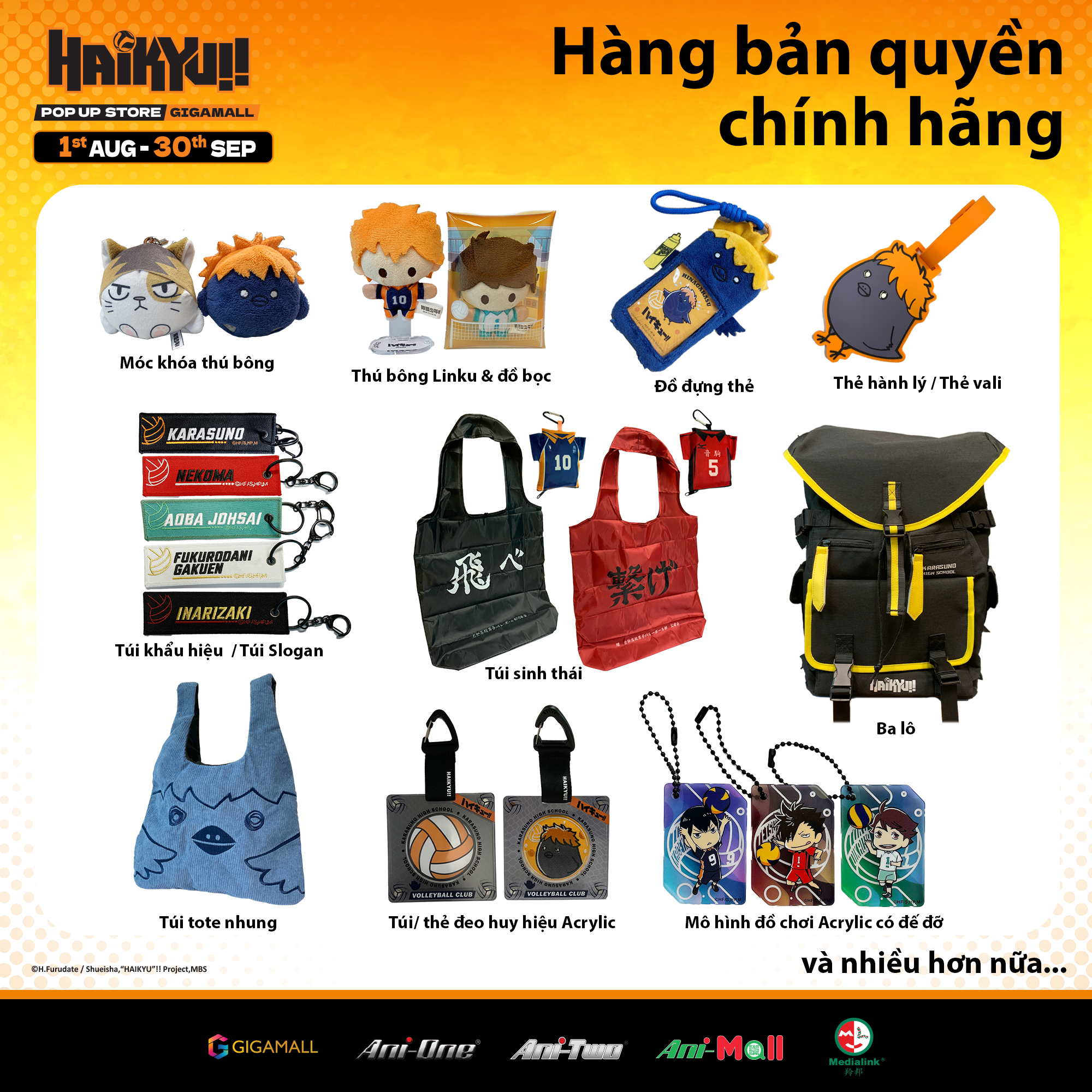 Haikyu!! "đổ bộ" TTTM Gigamall: Lần đầu c&oacute; Pop - Up Store ch&iacute;nh thức tại Việt Nam!- Ảnh 2.