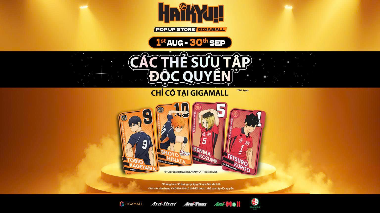 Haikyu!! "đổ bộ" TTTM Gigamall: Lần đầu c&oacute; Pop - Up Store ch&iacute;nh thức tại Việt Nam!- Ảnh 3.