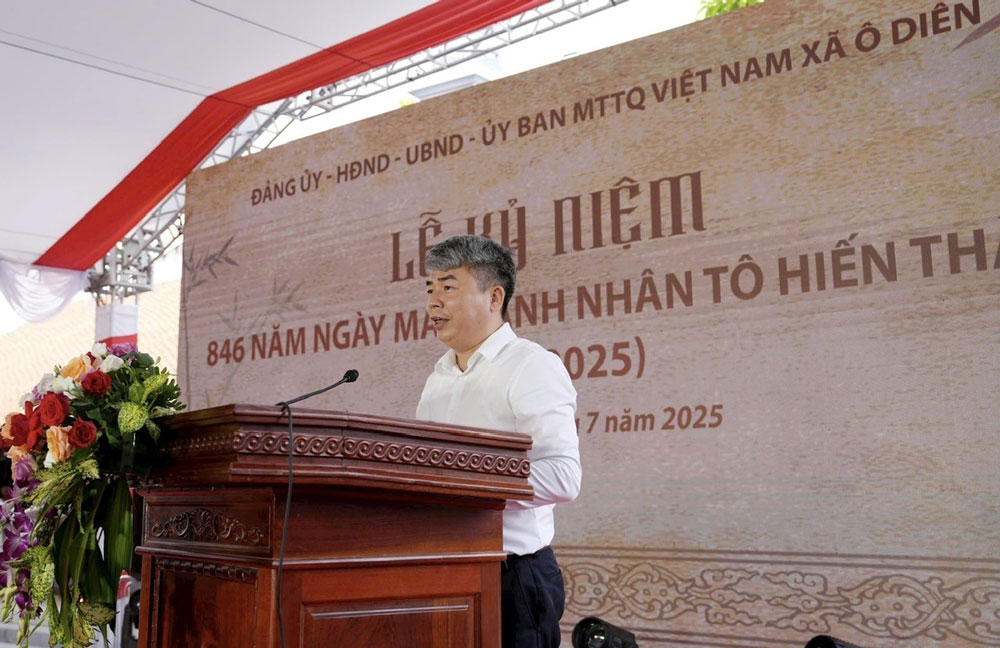 Tự h&agrave;o, t&ocirc;n vinh di sản của danh nh&acirc;n T&ocirc; Hiến Th&agrave;nh- Ảnh 1.