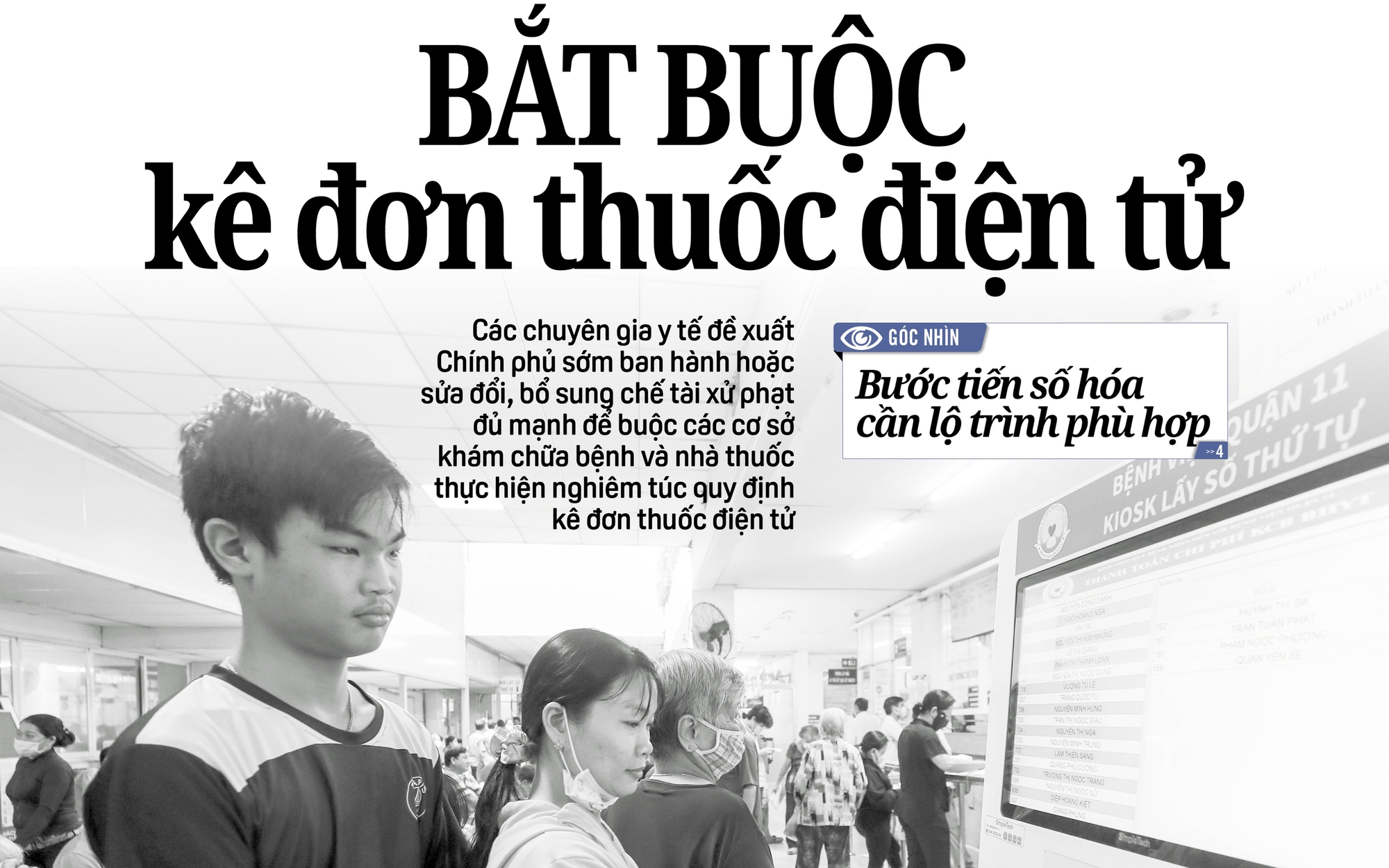Báo in ngày 9-7: Bắt buộc kê đơn thuốc điện tử