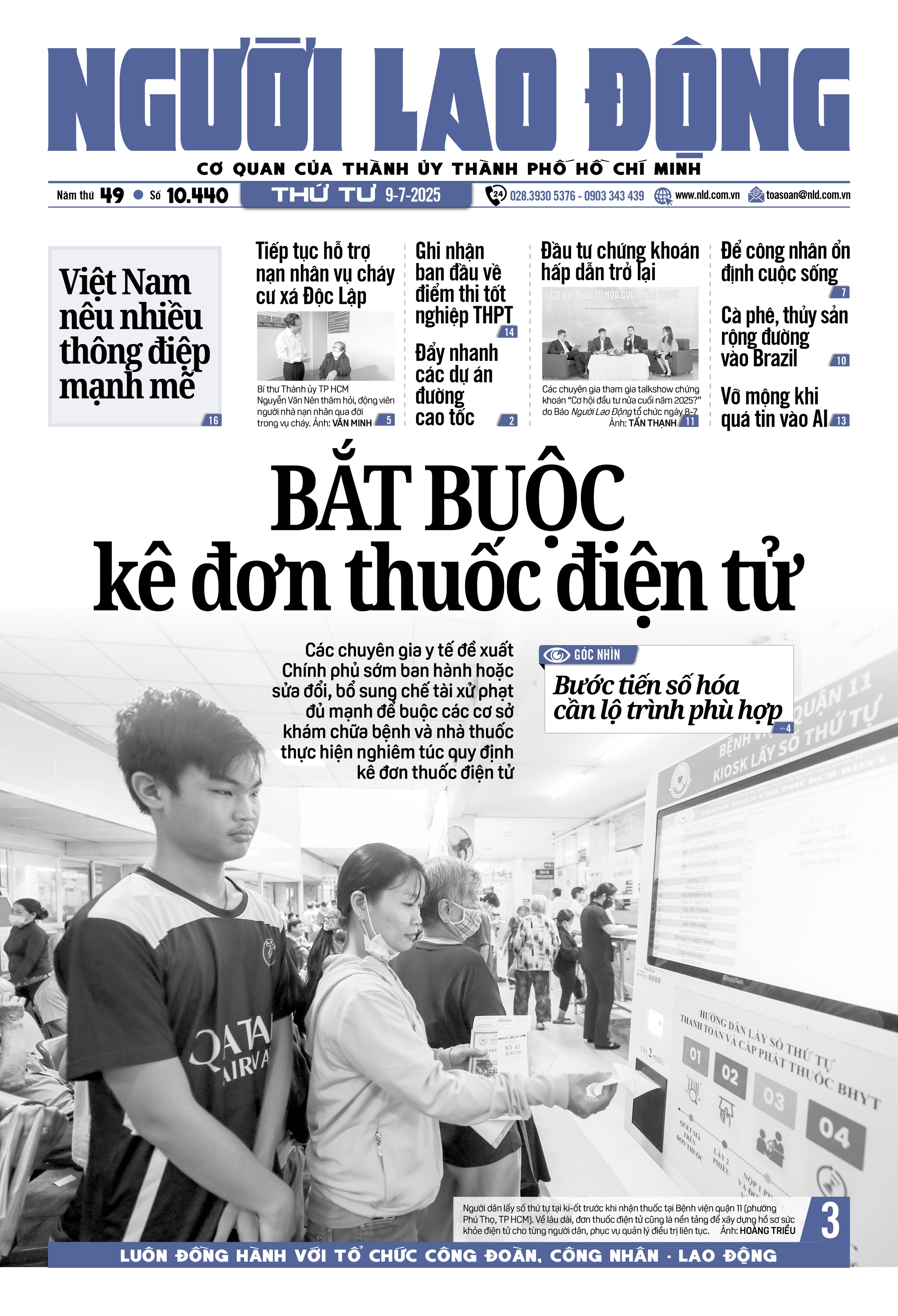 B&aacute;o in ng&agrave;y 9-7: Bắt buộc k&ecirc; đơn thuốc điện tử- Ảnh 1.