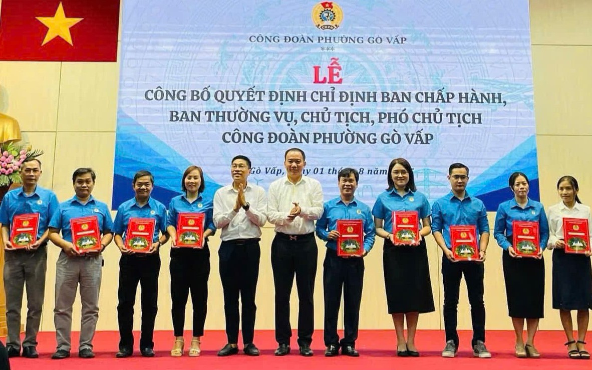 TP HCM: Công đoàn phường Gò Vấp công bố quyết định thành lập