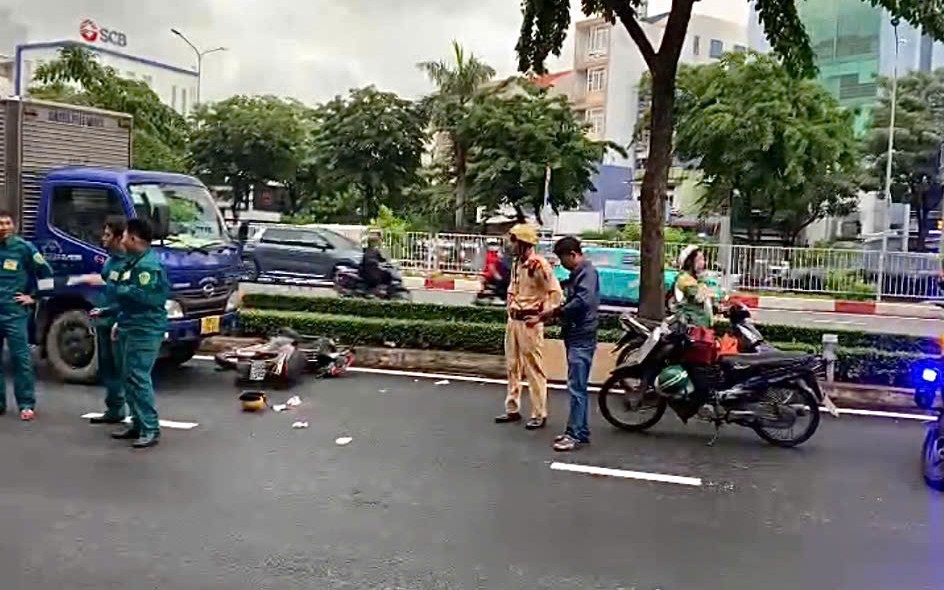 Trích xuất camera tìm người đi xe máy gây tai nạn ở TP HCM