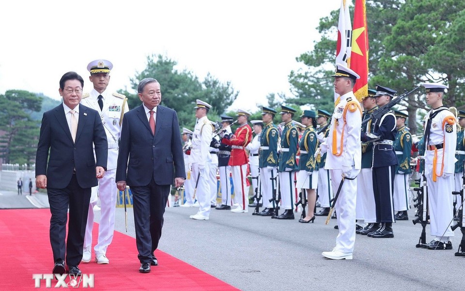 Tổng Bí thư Tô Lâm dự chiêu đãi cấp Nhà nước do Tổng thống Hàn Quốc chủ trì- Ảnh 2.