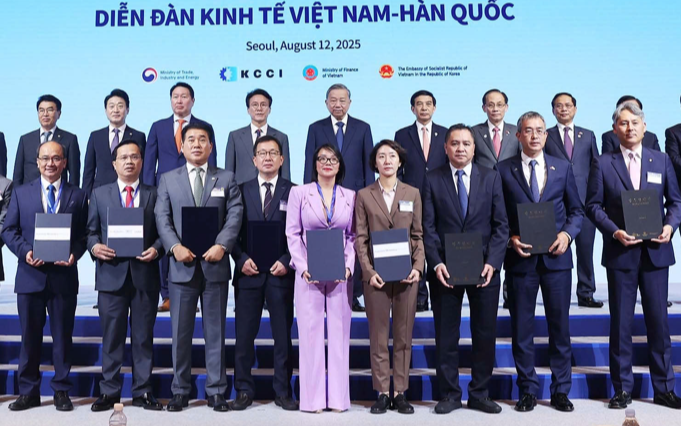 Tổng Bí thư Tô Lâm và Thủ tướng Hàn Quốc chứng kiến trao 28 thỏa thuận hợp tác