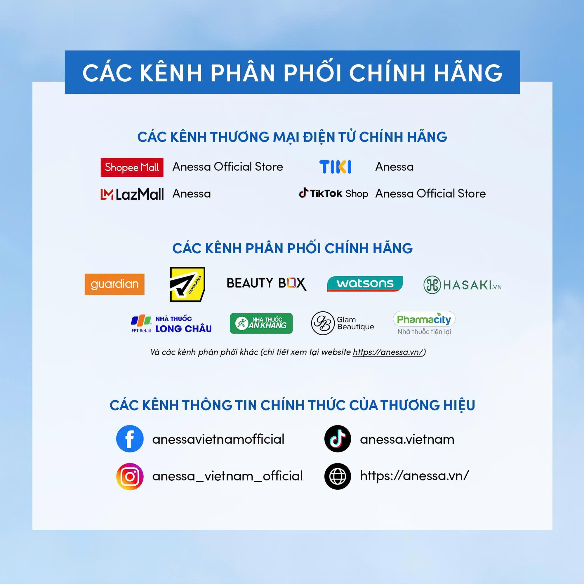 Anessa VN đ&atilde; ra th&ocirc;ng b&aacute;o về việc một số đơn vị tự nguyện thu hồi Phiếu c&ocirc;ng bố sản phẩm ANESSA- Ảnh 2.