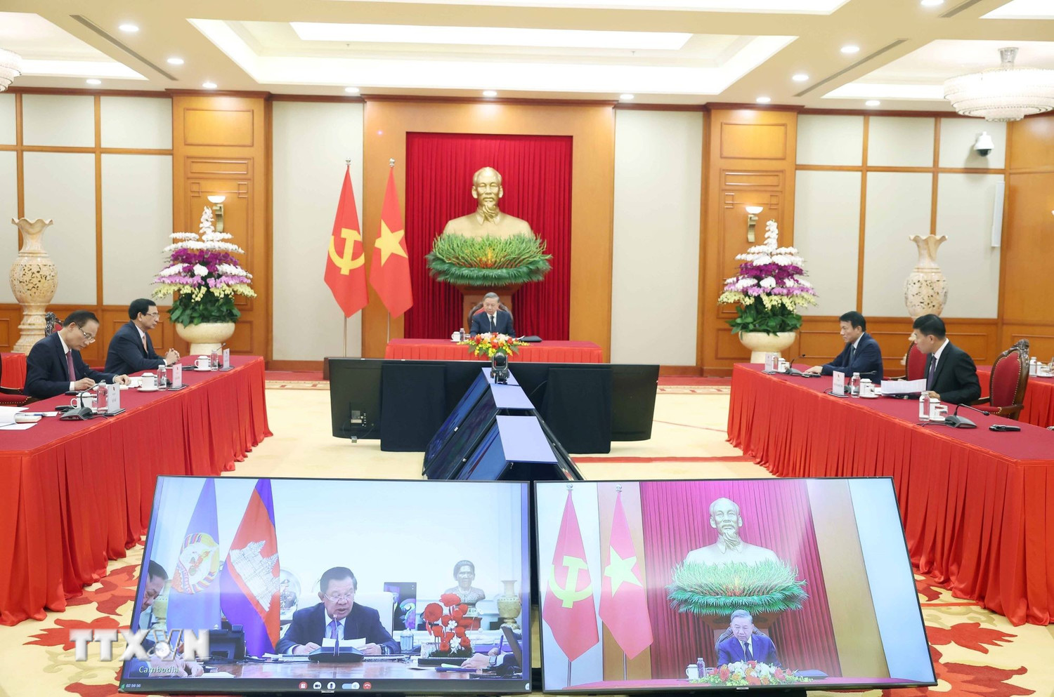 Nhận lời mời của Tổng B&iacute; thư T&ocirc; L&acirc;m, Chủ tịch CPP Hun dự Lễ kỷ niệm 80 năm Quốc kh&aacute;nh Việt Nam - Ảnh 2.