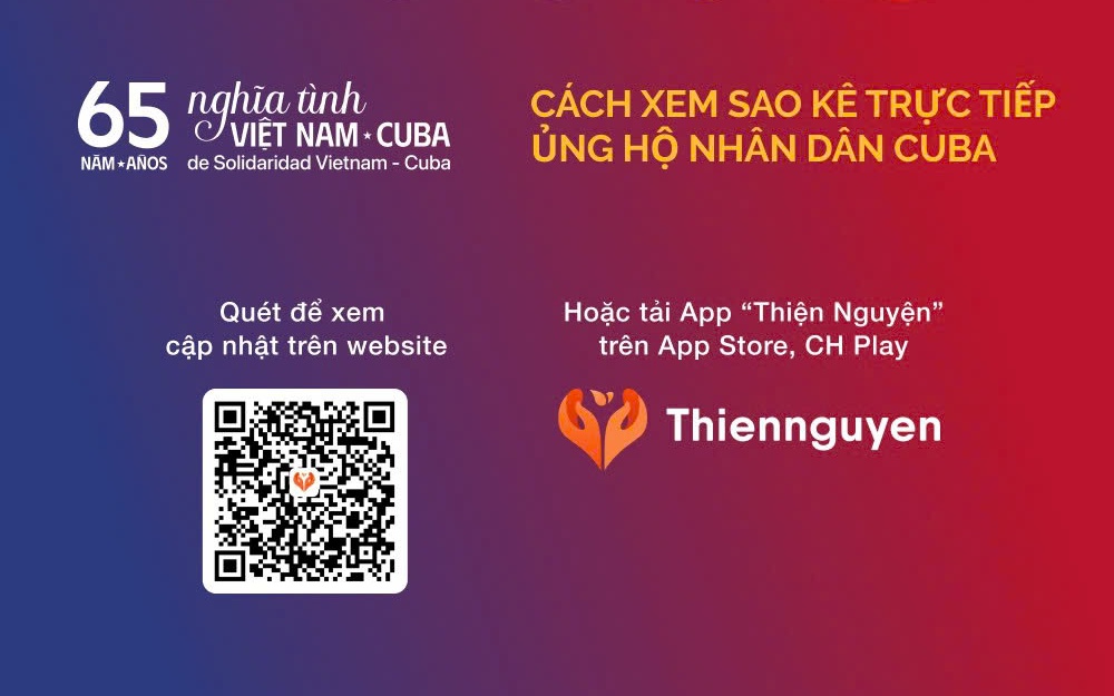 Cách xem sao kê ủng hộ nhân dân Cuba