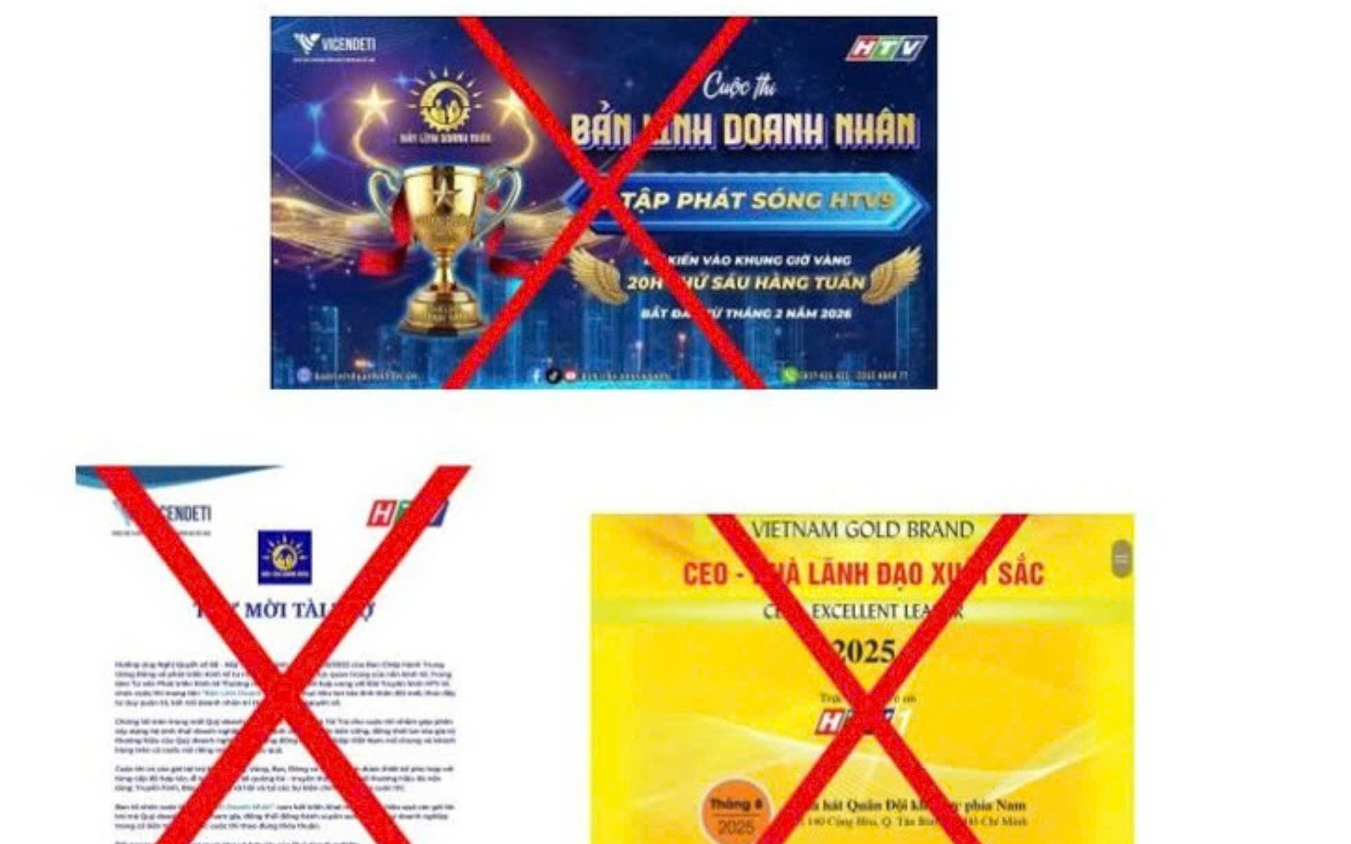 Cảnh báo hành vi giả mạo, lợi dụng uy tín của HTV để kêu gọi tài trợ