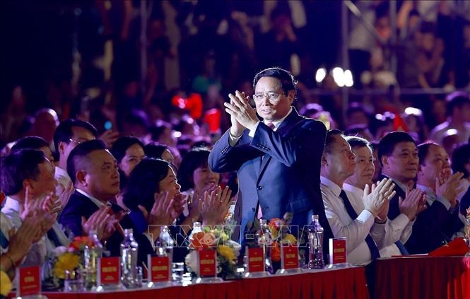 Thủ tướng Phạm Minh Chính dự chương trình nghệ thuật đặc biệt "Hà Nội - Từ mùa thu lịch sử năm 1945"- Ảnh 1.