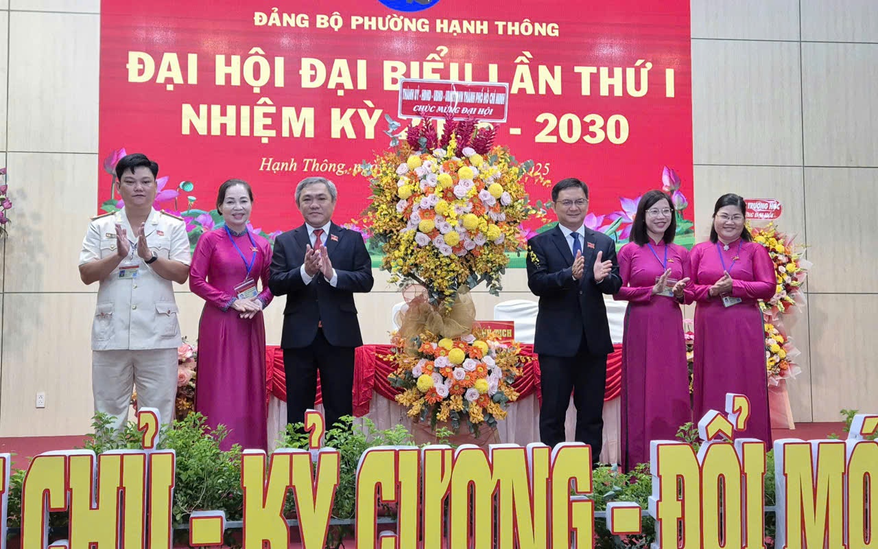 Ông Huỳnh Văn Hồng Ngọc giữ chức Bí thư Đảng ủy phường Hạnh Thông