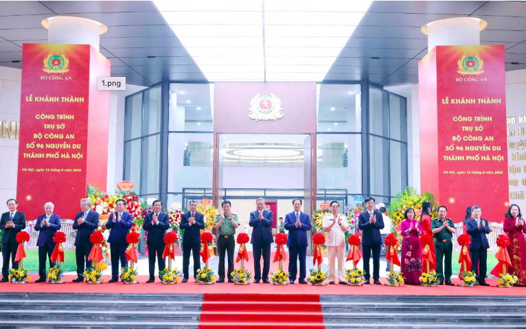 Tổng Bí thư Tô Lâm dự lễ khánh thành trụ sở Bộ Công an