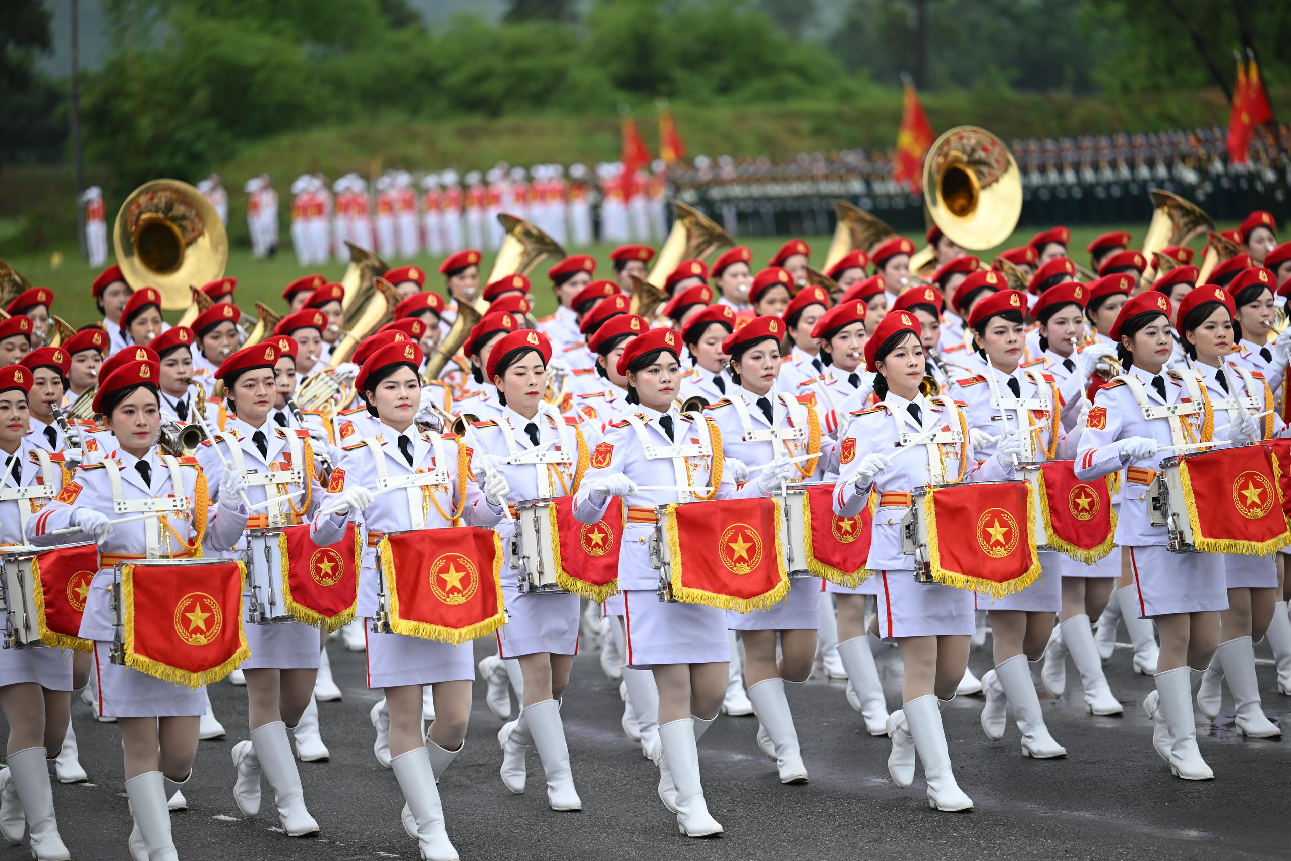 VIDEO: Hơn 16.000 c&aacute;n bộ, chiến sĩ hợp luyện diễu binh, diễu h&agrave;nh dưới trời mưa tầm t&atilde;- Ảnh 1.