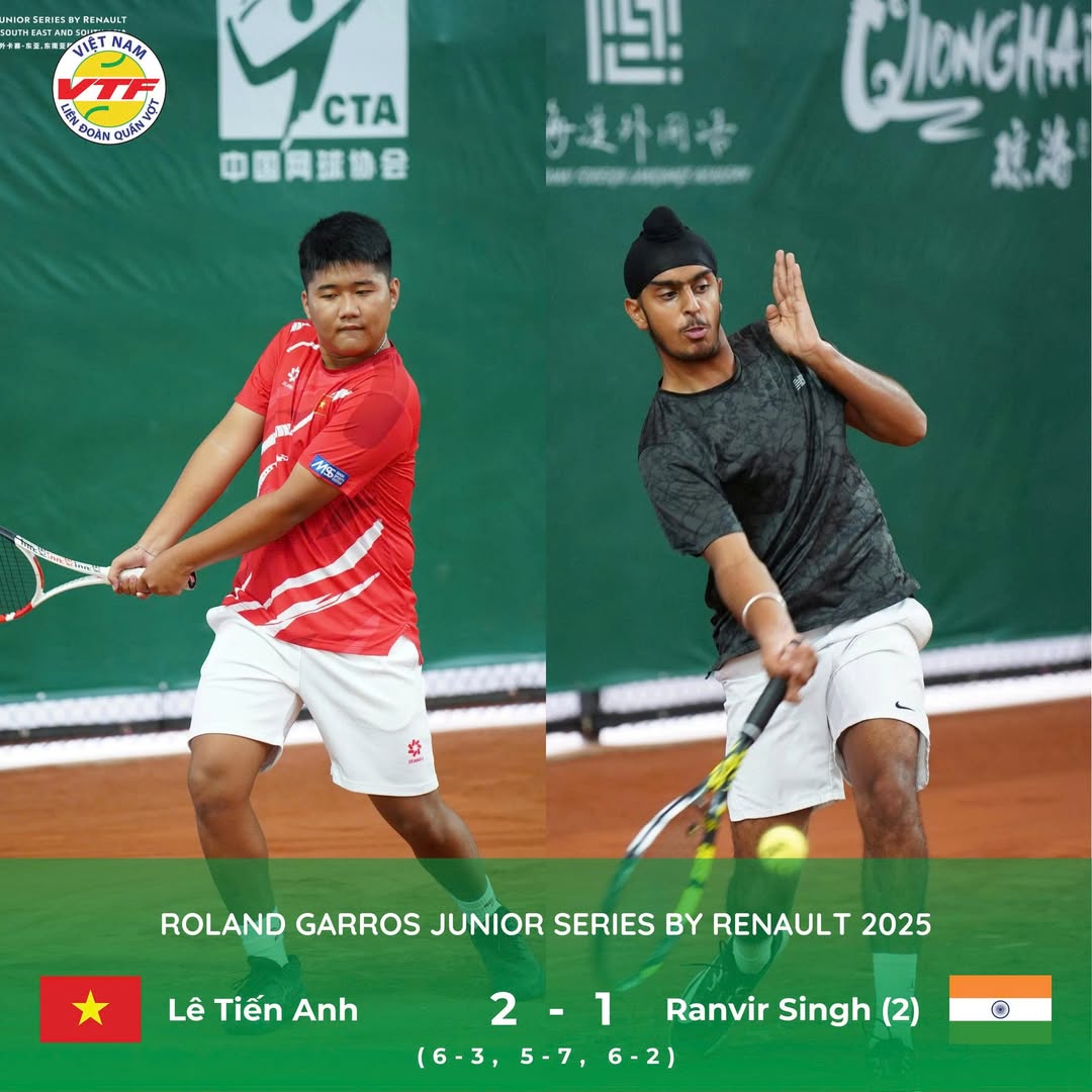 Tay vợt trẻ Việt Nam thuận lợi ra qu&acirc;n ở v&ograve;ng loại Roland Garros Junior- Ảnh 1.