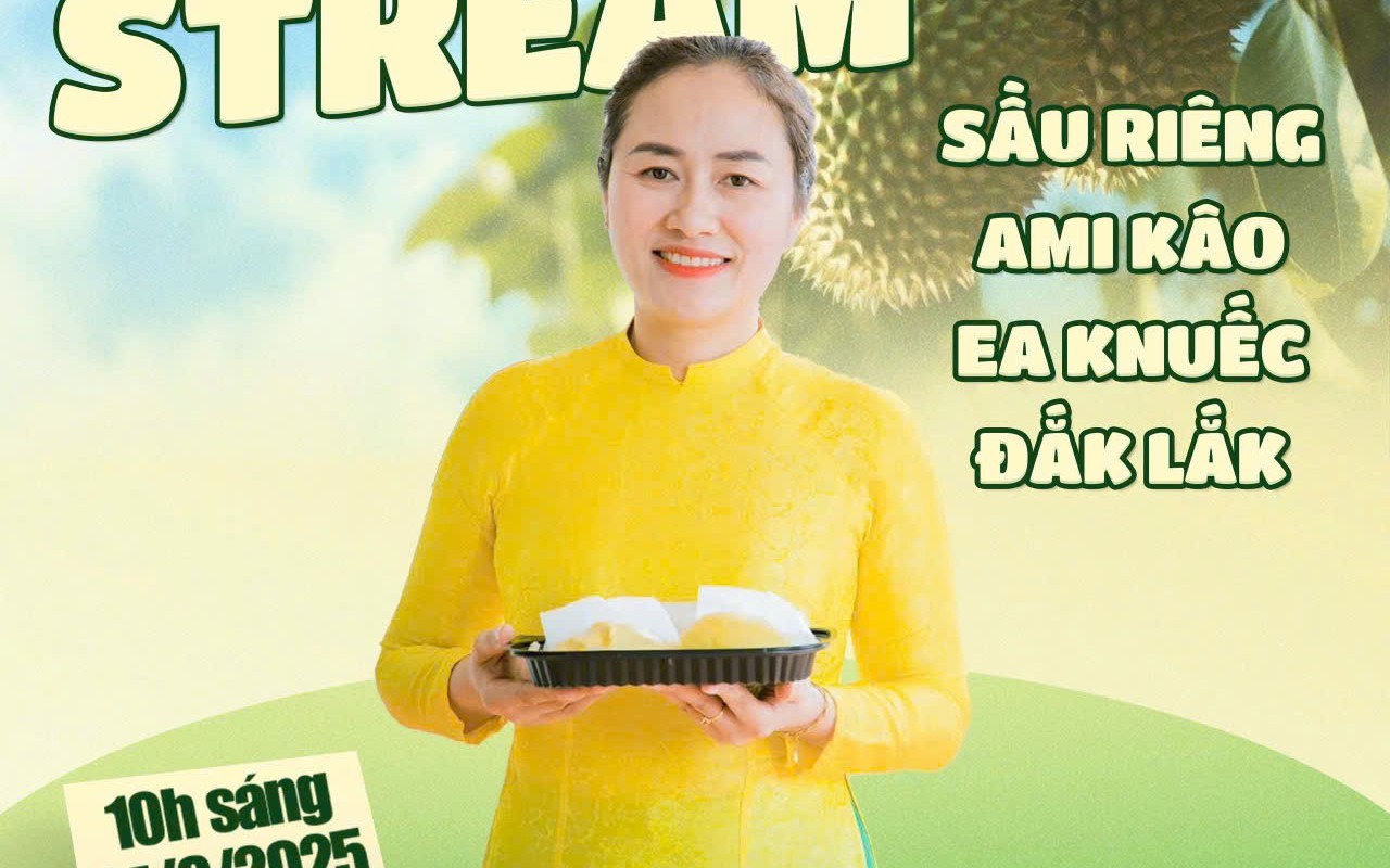 Nữ Bí thư xã xinh đẹp sẽ livestream bán sầu riêng cùng nông dân