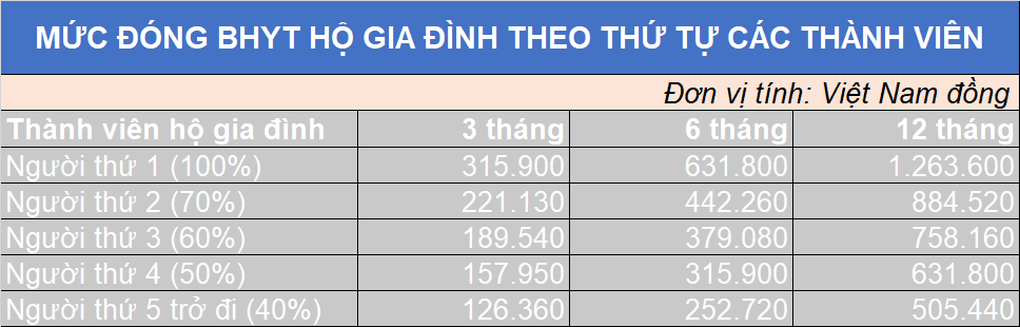 Mức đóng BHYT hộ gia đình, sinh viên, học sinh mới nhất ở TP HCM- Ảnh 1.