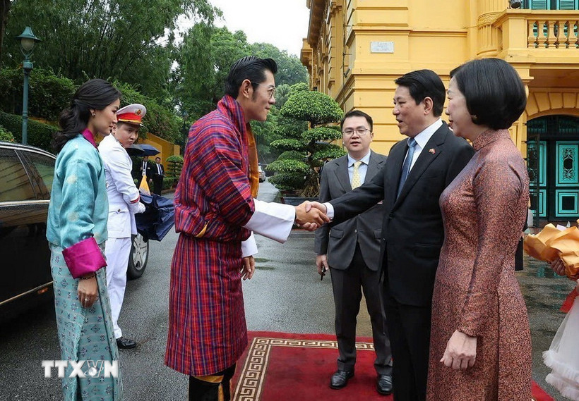 Chủ tịch nước Lương Cường đ&oacute;n, hội đ&agrave;m với Quốc vương Bhutan- Ảnh 5.