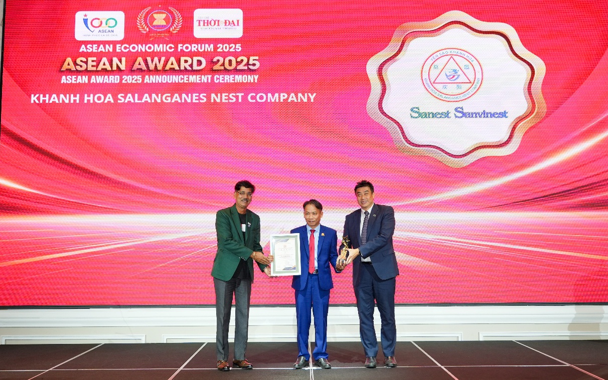 Yến sào Khánh Hòa vào Top 10 Thương hiệu Nổi tiếng ASEAN 2025